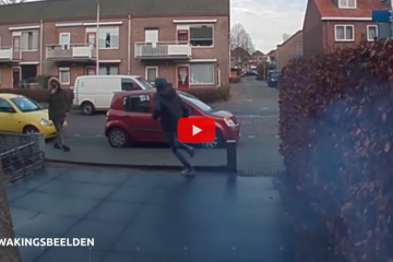 explosie voordeur video tilburg