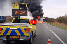 felle vrachtwagenbrand a50 herpen